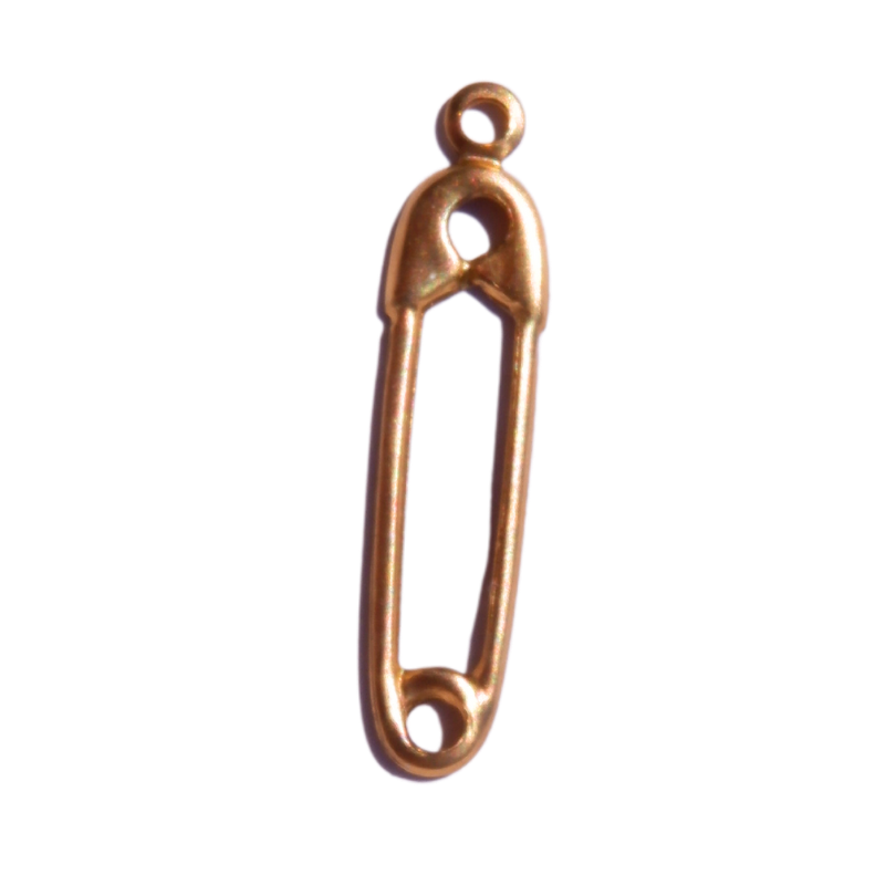 brass safety pin